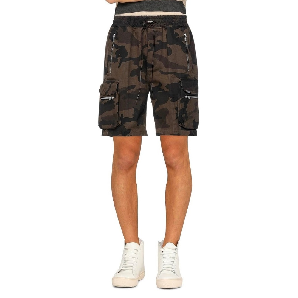 REPRESENT CAMO CARGO SHORTS SIZE L